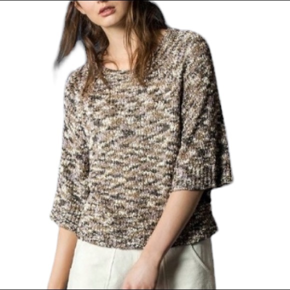 Lilla P Silky Sequin Accent Oversized Sweater - XS - Picture 1 of 15